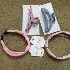 4 Madison Tyler Hair Claw Clips and Head Bands New